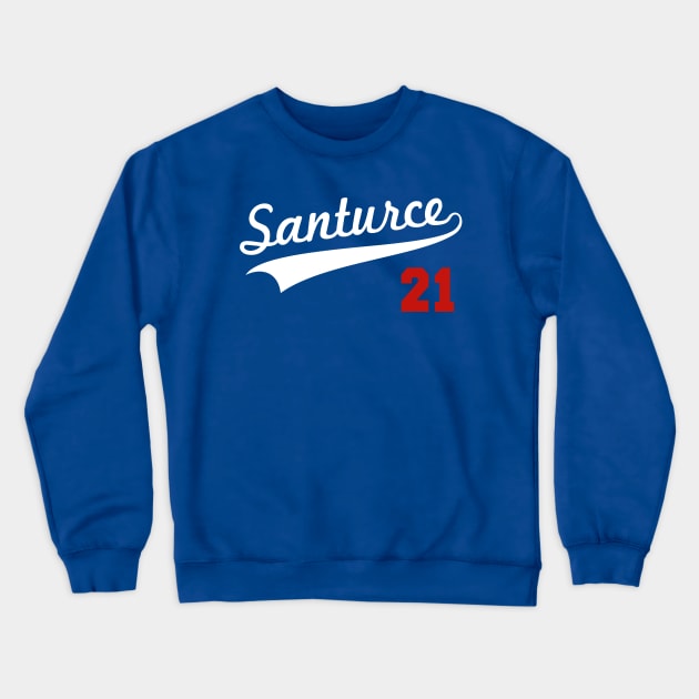 Santurce 21 Puerto Rico Baseball Crewneck Sweatshirt by PuertoRicoShirts
